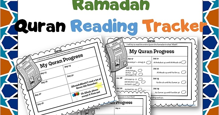 ramadan quran tracker pdf