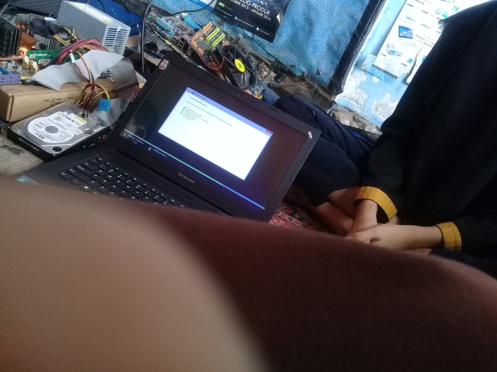 BCD Februari 2018 Service laptop Install ulang sistem operasi windows 8 1 Backup data