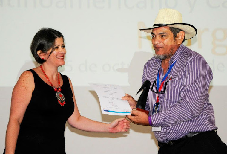 Jorge Luis Romero, ganador del primer lugar del concurso Nacional de Cine y Video Comunitario