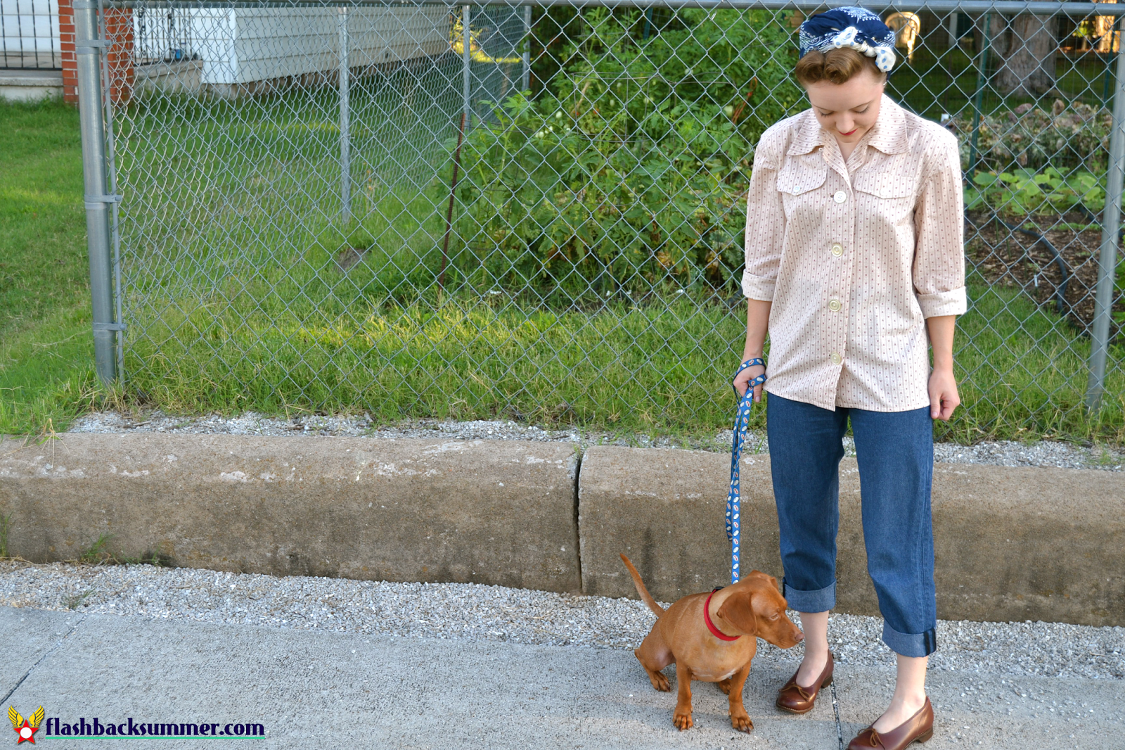 Flashback Summer: Late 40s Vintage Casual Outfit - Simplicity 2684