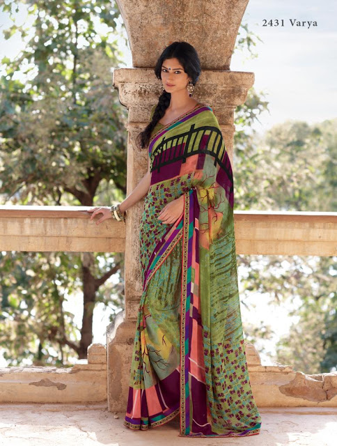Indian Traditional Casual Sarees Collection 2013-2014 | V Luv Fash!on