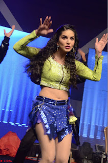 Sunny Leone Dancing on stage At Rogue Movie Audio Music Launch ~  003