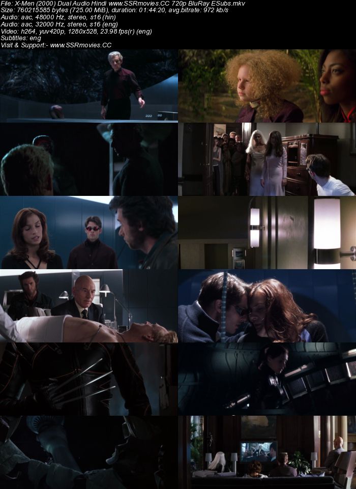 X-Men (2000) Dual Audio 300MB 480p BluRay Full Movie Download
