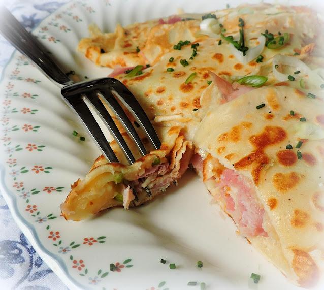 Ham, Gruyere & Spring Onion Crepes | The English Kitchen