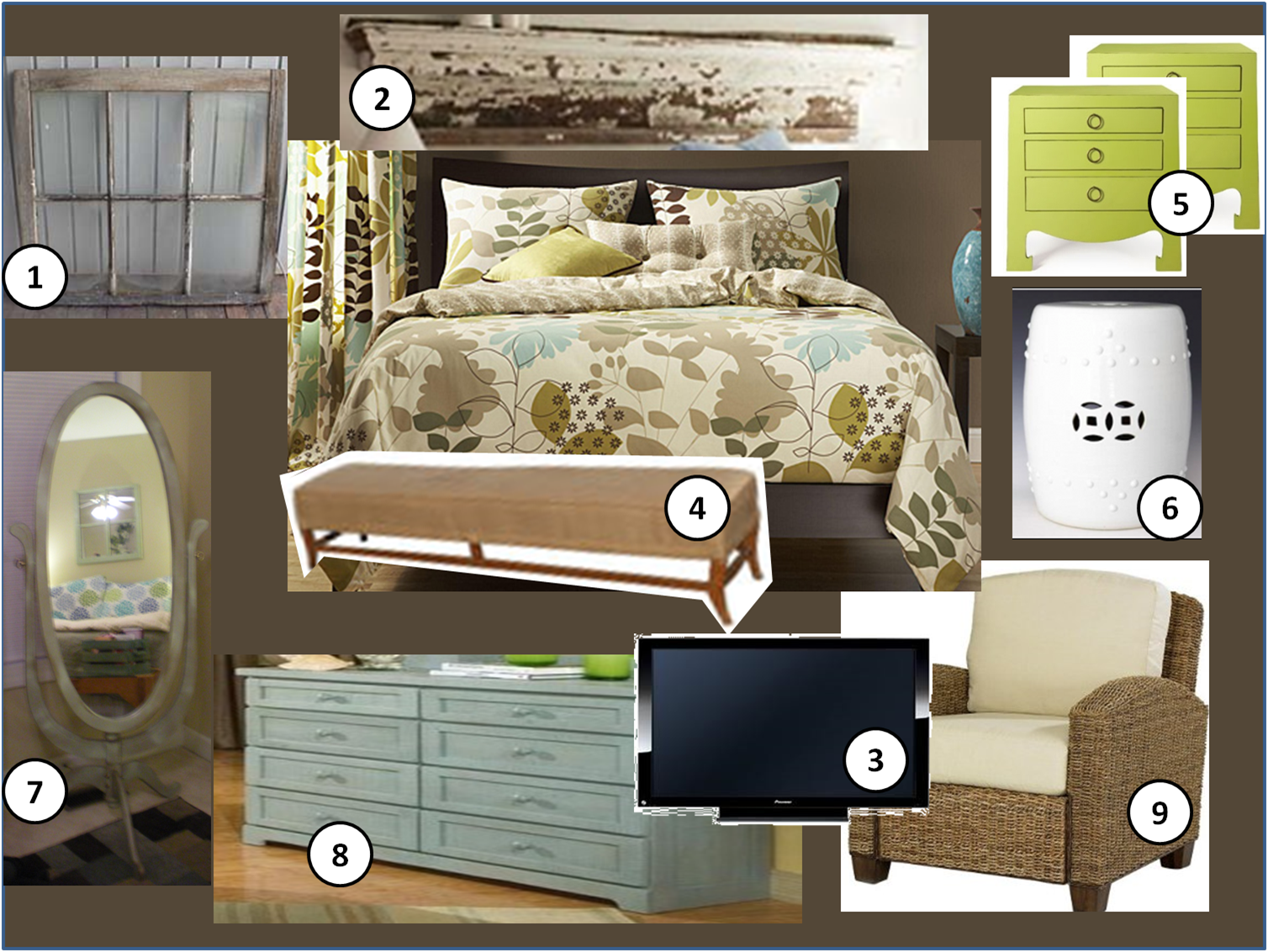 Thrifty Finds and Redesigns Master Bedroom Inspiration Board
