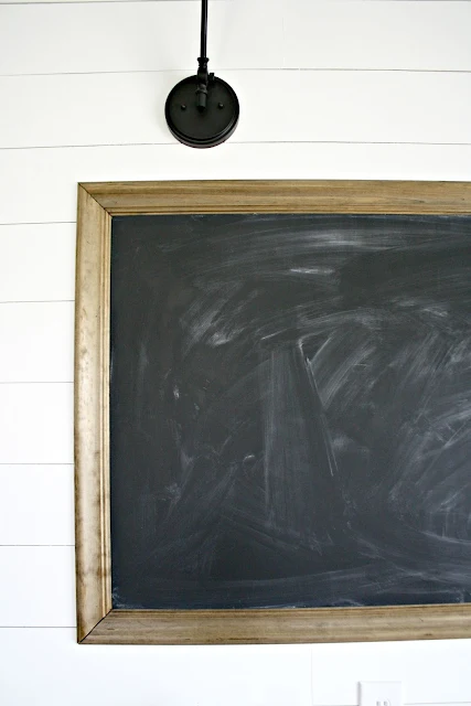 DIY HUGE chalkboard for homeschooling