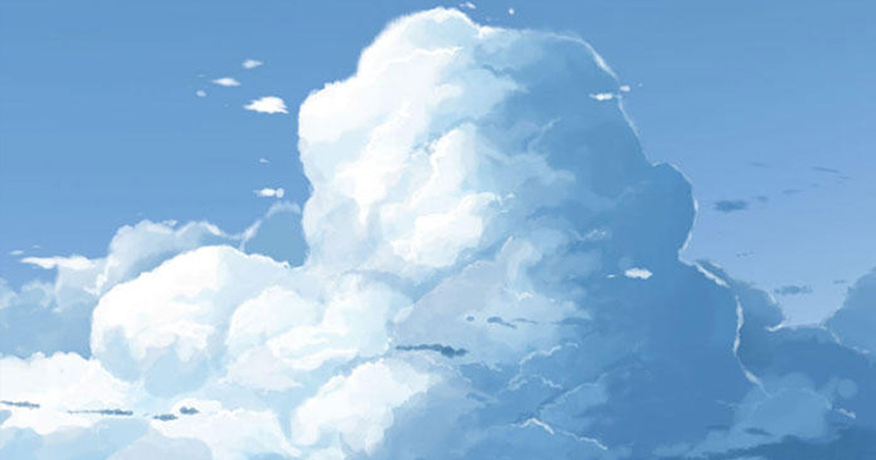anime cumulus cloud tutorial