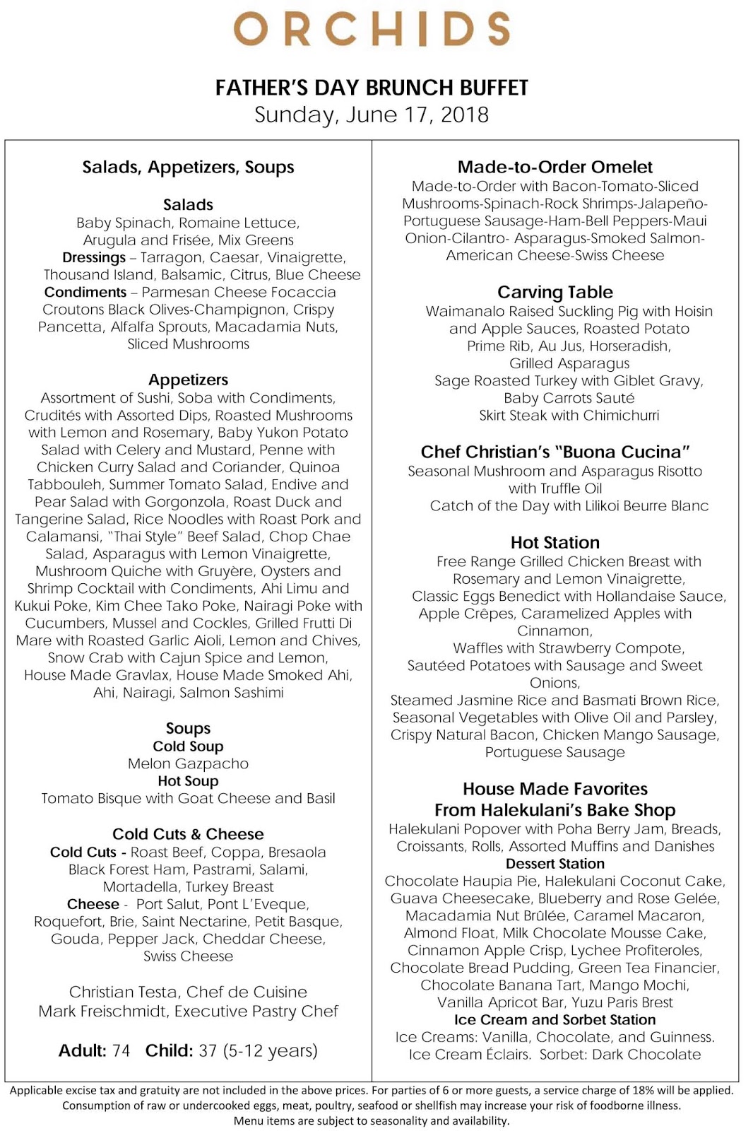 Hawaii Mom Blog Celebrate Father’s Day at Orchids’ Award Winning