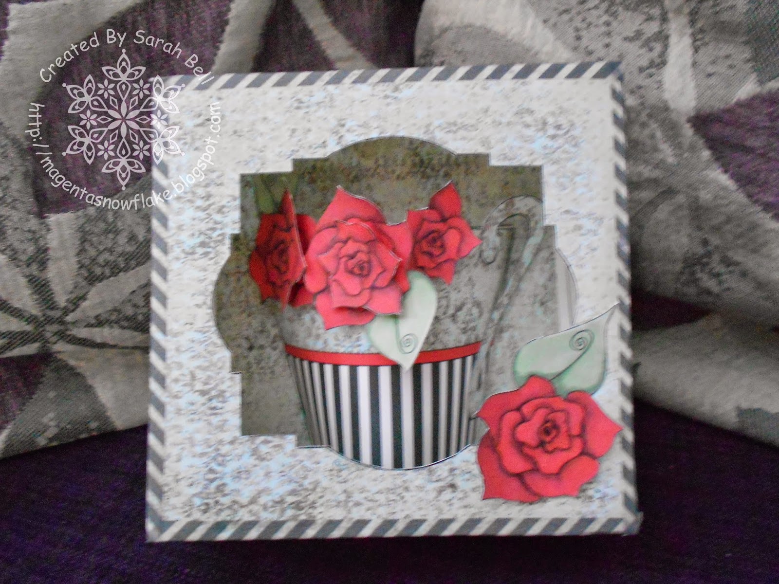 Magenta Snowflake Designs : Tea Cup 3D Card using Fabulous Tea & Cakes ...