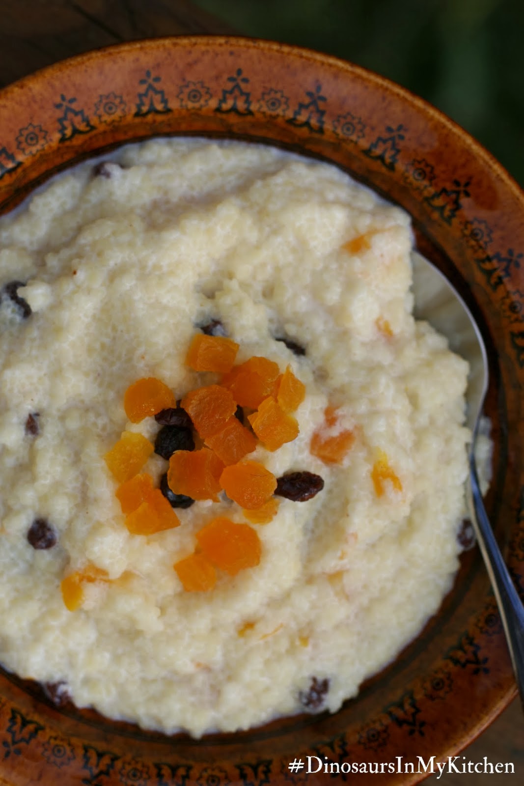 Dinosaurs In My Kitchen!!! Creamy couscous pudding