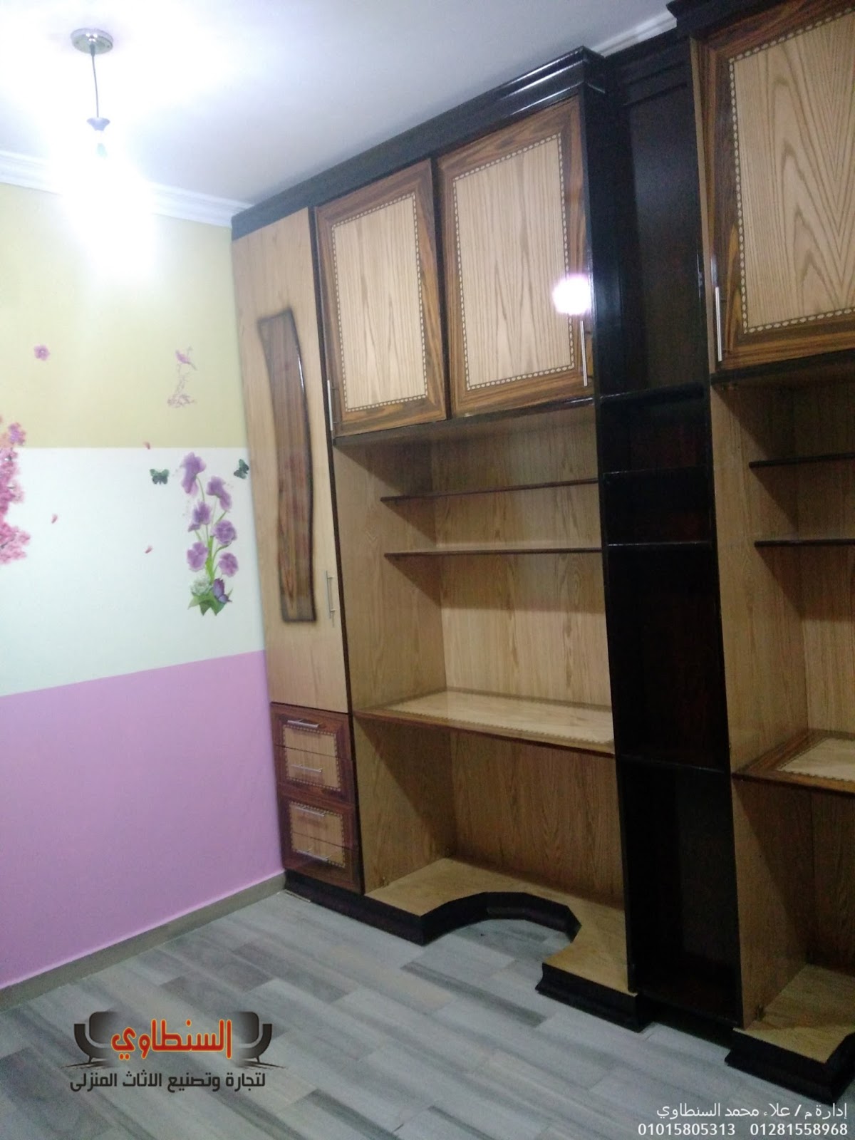 غرفة نوم اطفال قشره 2 سرير +2 دولاب بمكتب + كمودينو السنطاوي لتجارة