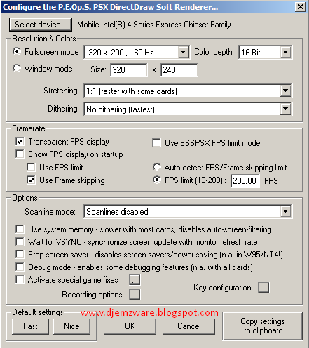 Settingan Bagus Untuk Epsxe Emulator PS1 untuk PC
