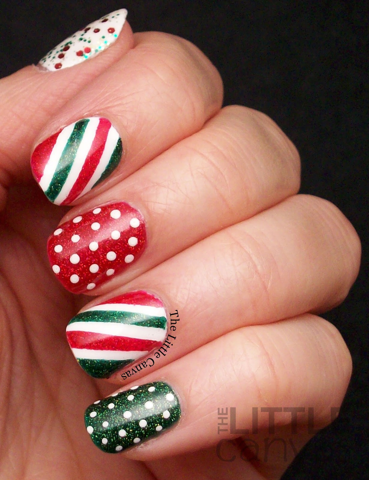 Twinsie Tuesday: Special Holiday Manicure! - The Little Canvas