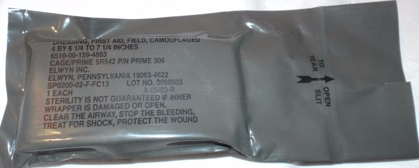 bingbabel US Military Battle Dressing / Field Dressing