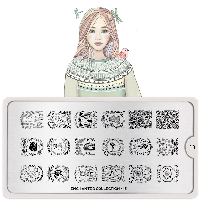 Lacquer Lockdown - MoYou London, Enchanted Collection, new stamping plates 2015, nail art stamping, children's books nail art, stamping plates, nail art, cute nails