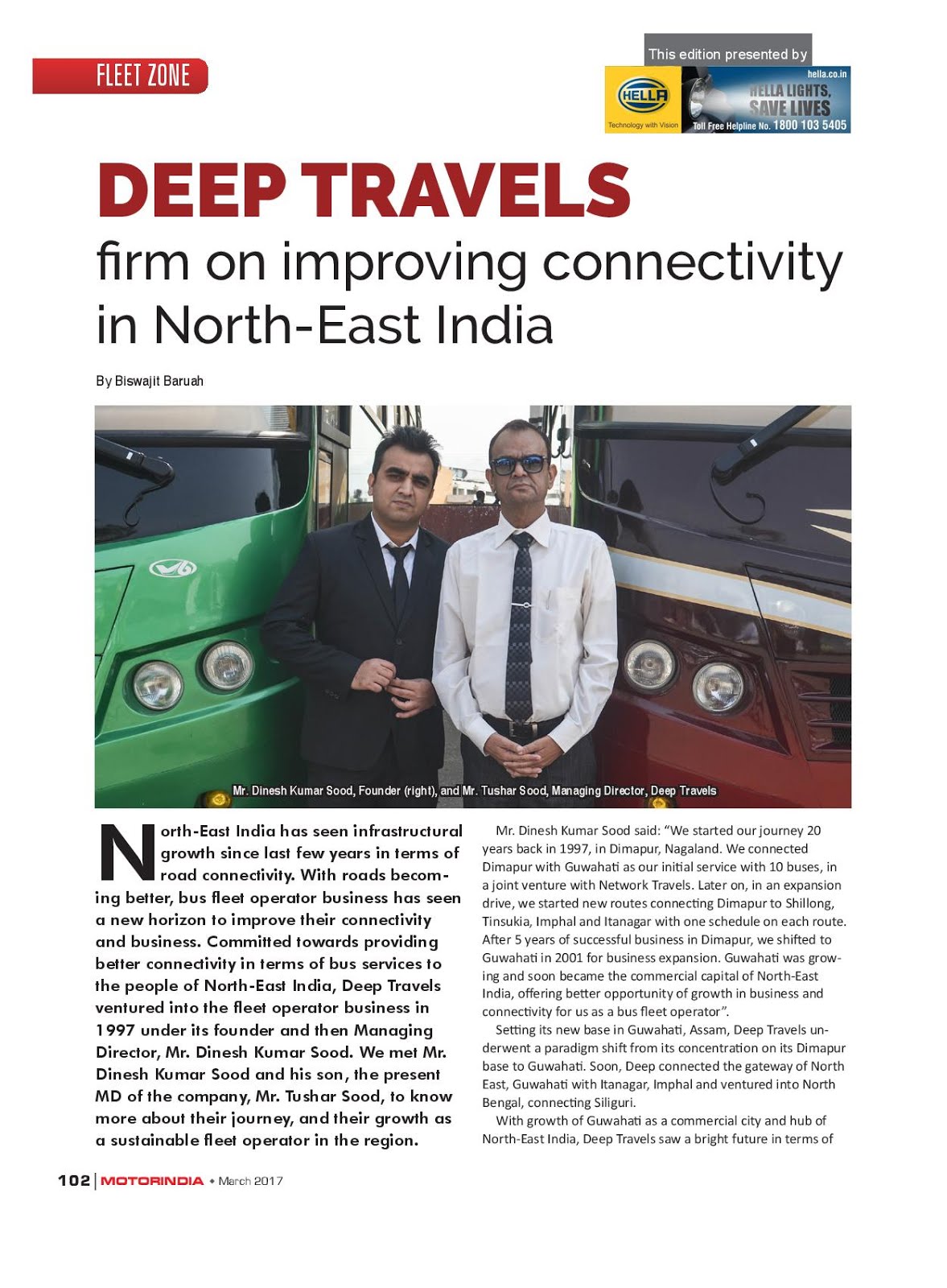 MOTOR INDIA ARTICLE 11 : DEEP TRAVELS