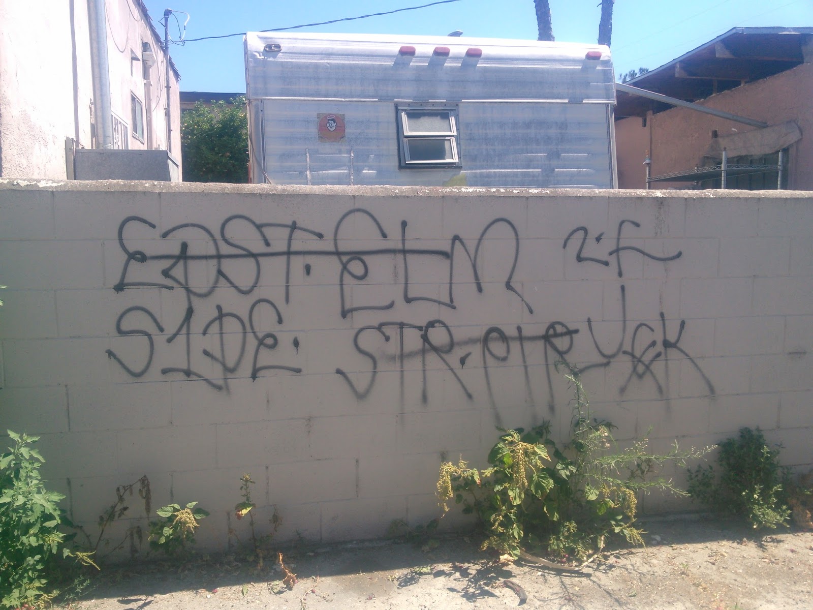 blood gangs graffiti Elm street piru ( ESP , compton )