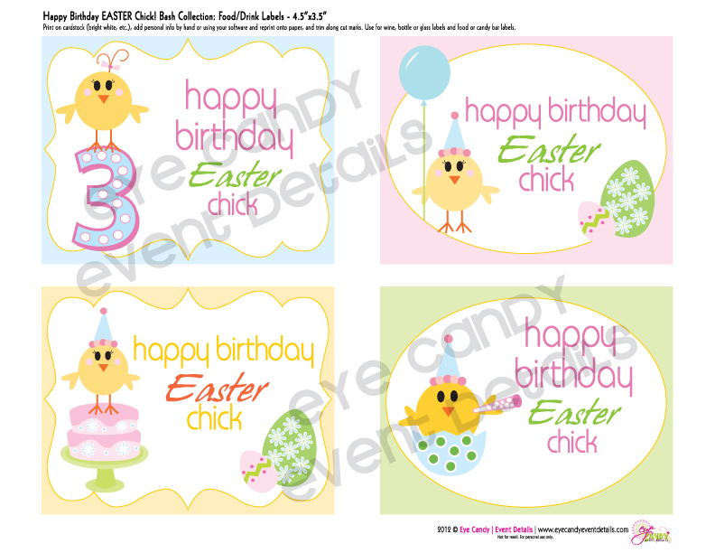 Eye Candy Creative Studio: COLLECTION :: Birthday EASTER Chick