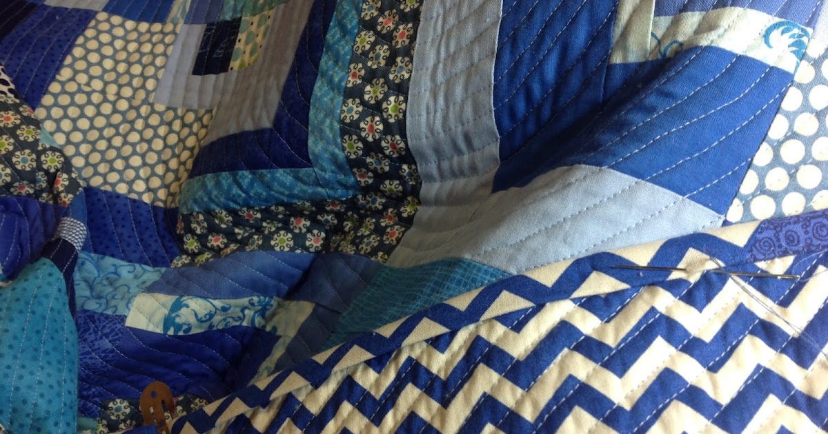 Patchy Work of Mini Grey WIP Wednesday 5 Binding, binding, binding!