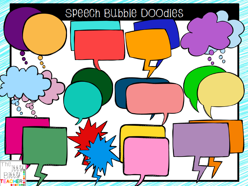 http://www.teacherspayteachers.com/Product/Clipart-Speech-Bubble-Doodles-1490093