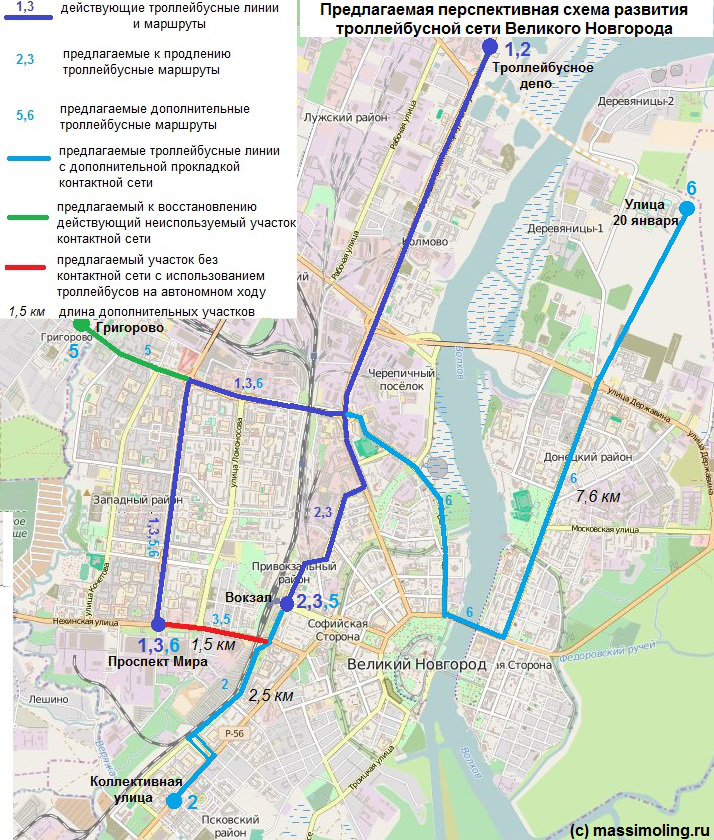 Карта маршрутов городского транспорта великий новгород