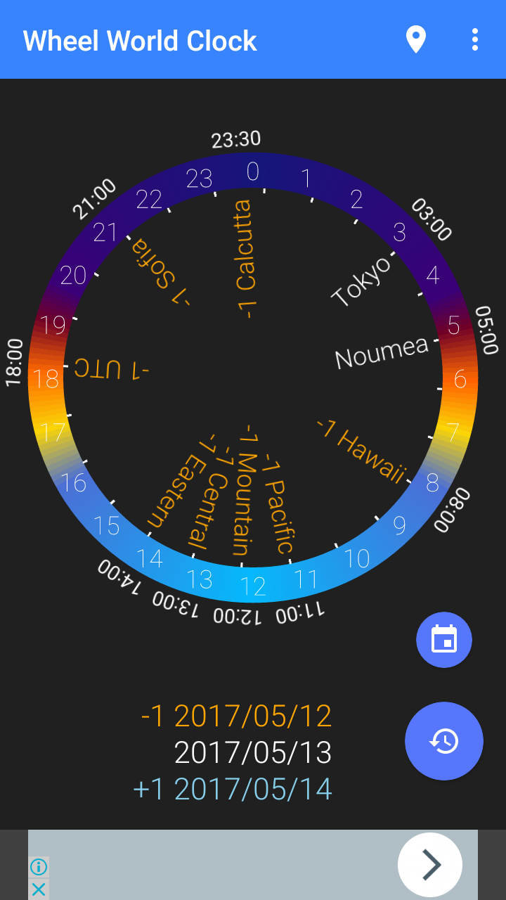 DDLG Wheel World Clock Android 版を公開しました
