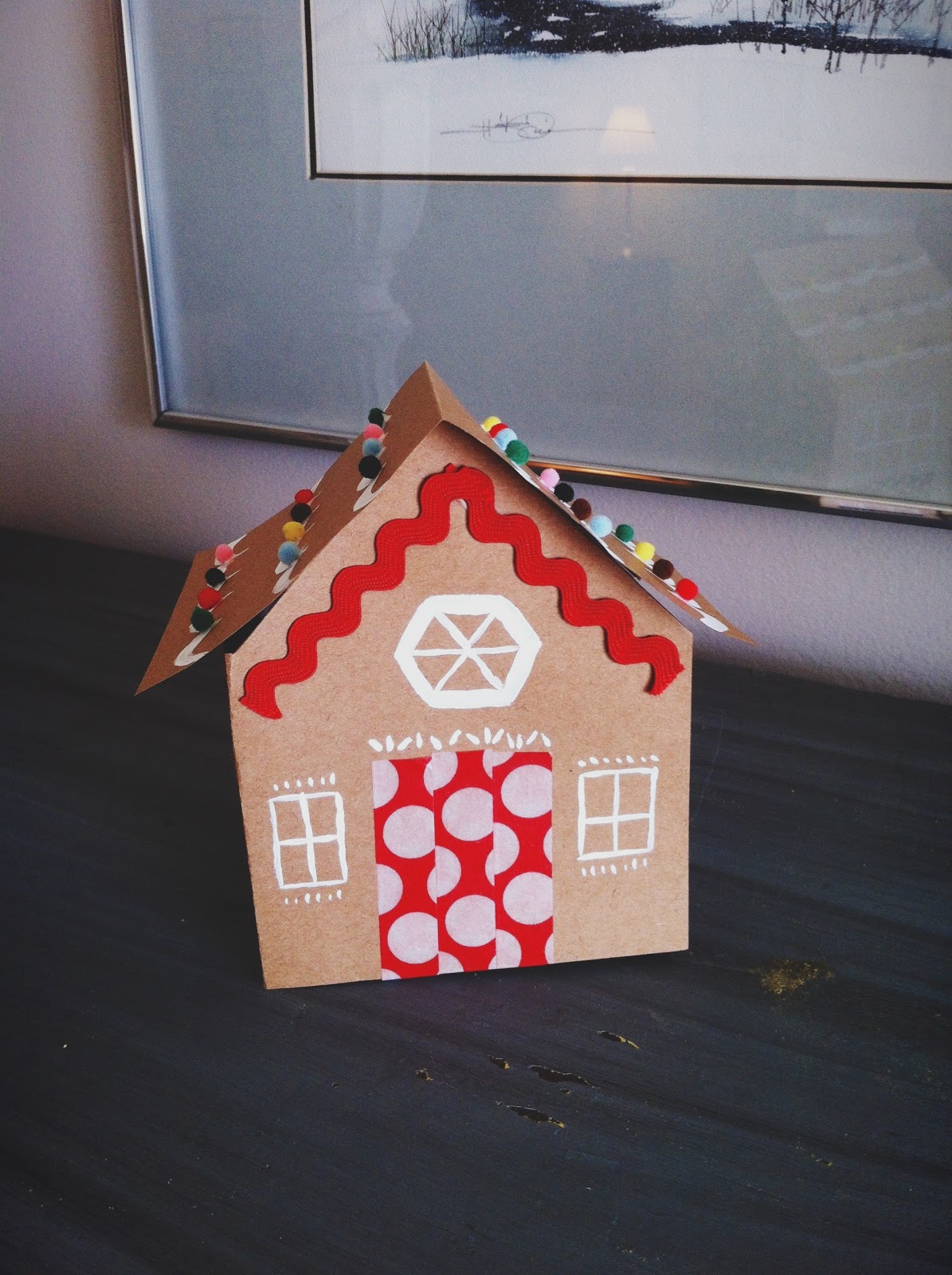 The Squirrel Next Door: Cardboard Gingerbread House