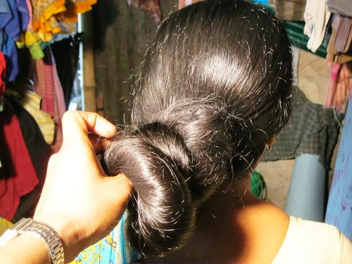 Indian Long Hair Buns 