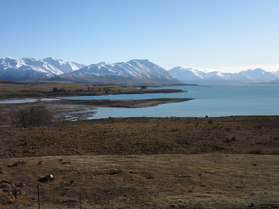 Lago Tekapo desde el monte John, en Nueva Zelanda Lago Tekapo desde el monte John, en Nueva Zelanda