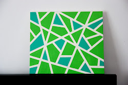wall canvas geometric easy diy tape painting pieces project inkandadventure craft via shelterness abstract walls plain forth friends lines