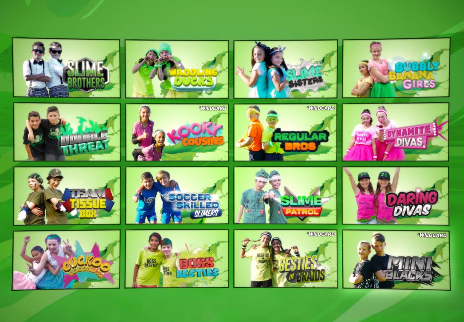 Slime Cup 2016 Teams Nickelodeon Australia Nick New Zealand Adventure