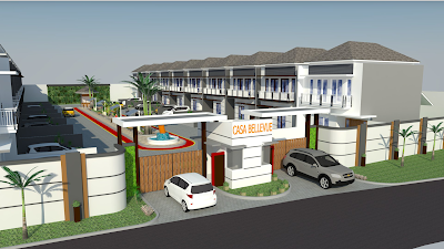Rumah dijual di Bintaro: Casa Bellevue Residence Bintaro dekat tol JORR Bintaro.