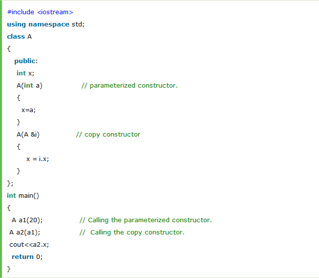 c self assignment copy constructor