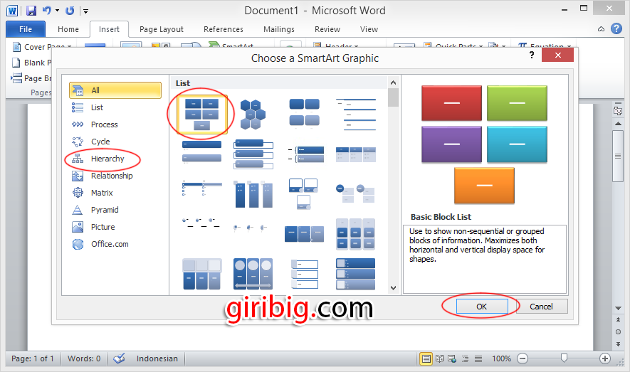 Cara membuat struktur Organisasi dengan cepat dan Mudah di Ms Word Cara membuat struktur Organisasi dengan cepat dan Mudah di Ms Word