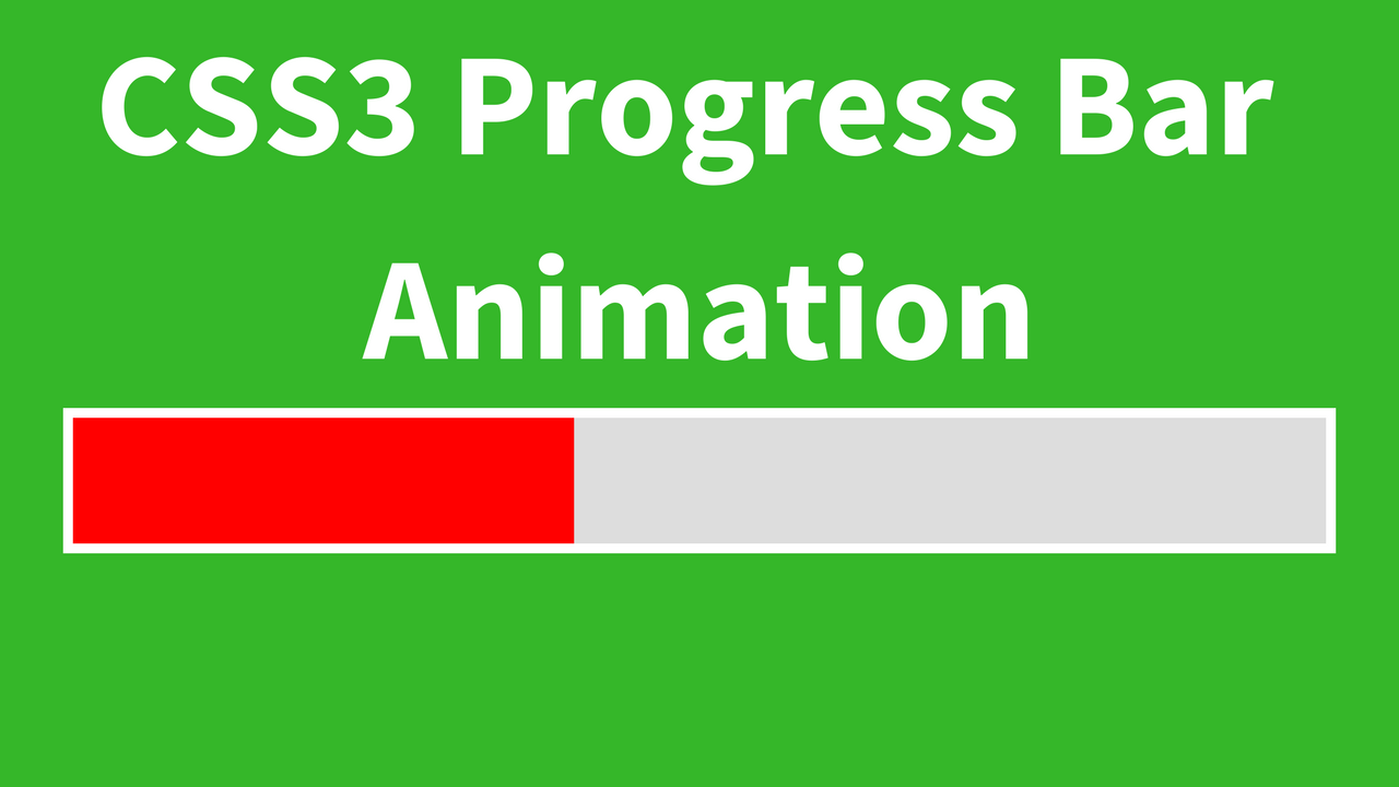 C#, JAVA,PHP, Programming ,Source Code: CSS3 - Simple ProgressBar Animation