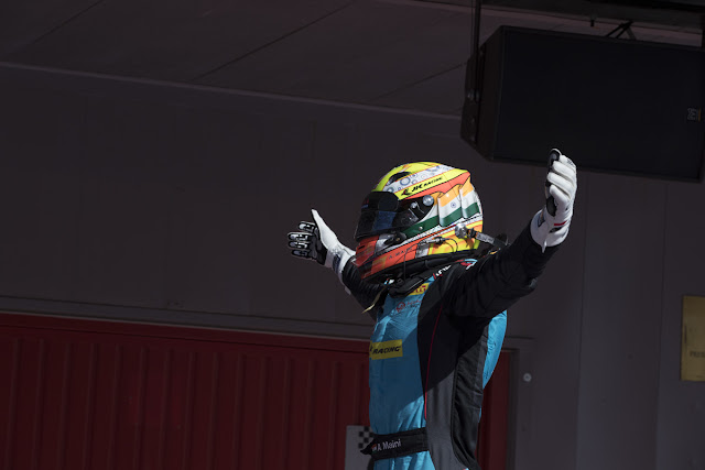 Arjun Maini is the first Indian to finish on top at a GP 3 Race, with his maiden first at the GP3 in Barcelona Arjun Maini is the first Indian to finish on top at a GP 3 Race, with his maiden first at the GP3 in Barcelona