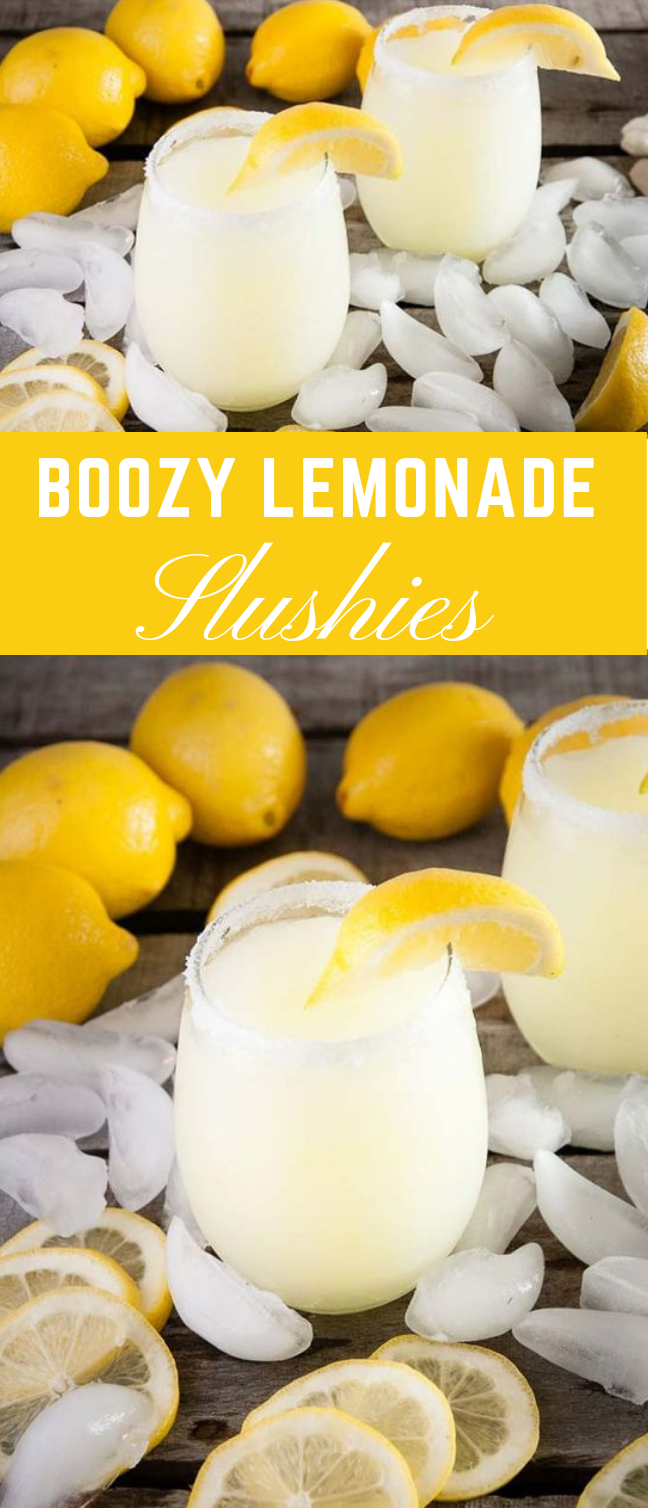 Boozy Lemonade Slushies