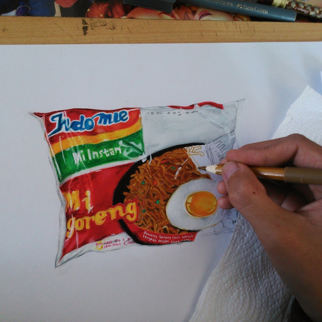 Step By Step Menggambar Mie Indomie Goreng Terlihat Nyata Step By Step Menggambar Mie Indomie Goreng Terlihat Nyata