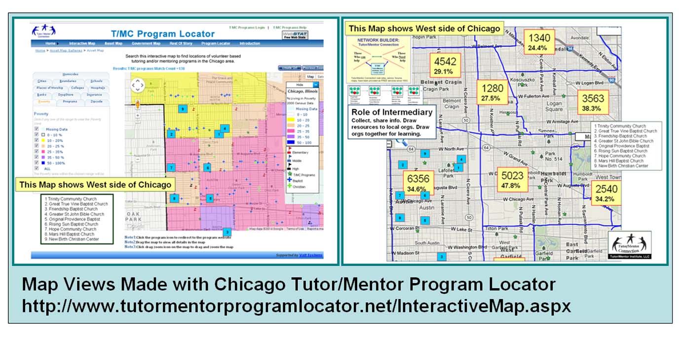 Mapping For Justice Map showing Chicago Police District Boundaries
