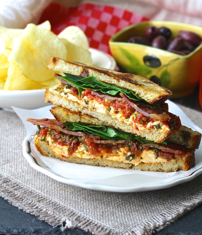 BLT Sandwich with Roasted Pimento Cheese and Tomato Marmalade Karen's Kitchen Stories