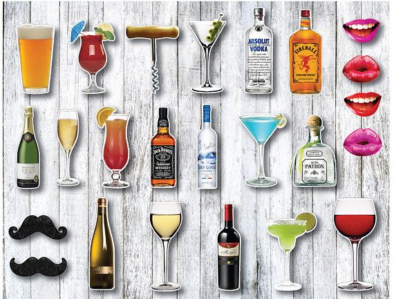 Alcohol Photo Booth Props Alcohol Photo Booth Props