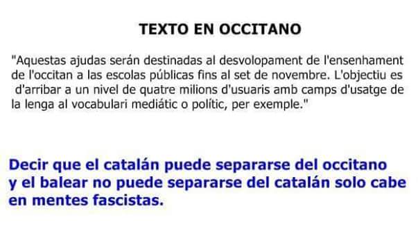 occitano, catalán, parecidos, misma lengua occitano, catalán, parecidos, misma lengua
