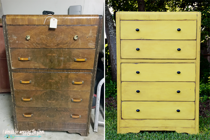 Waterfall Dresser Chalk Paint Tutorial I Should Be Mopping The Floor