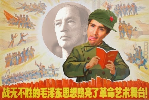 Image result for Trudeau loves china graphics