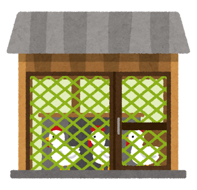 鶏小屋のイラスト
