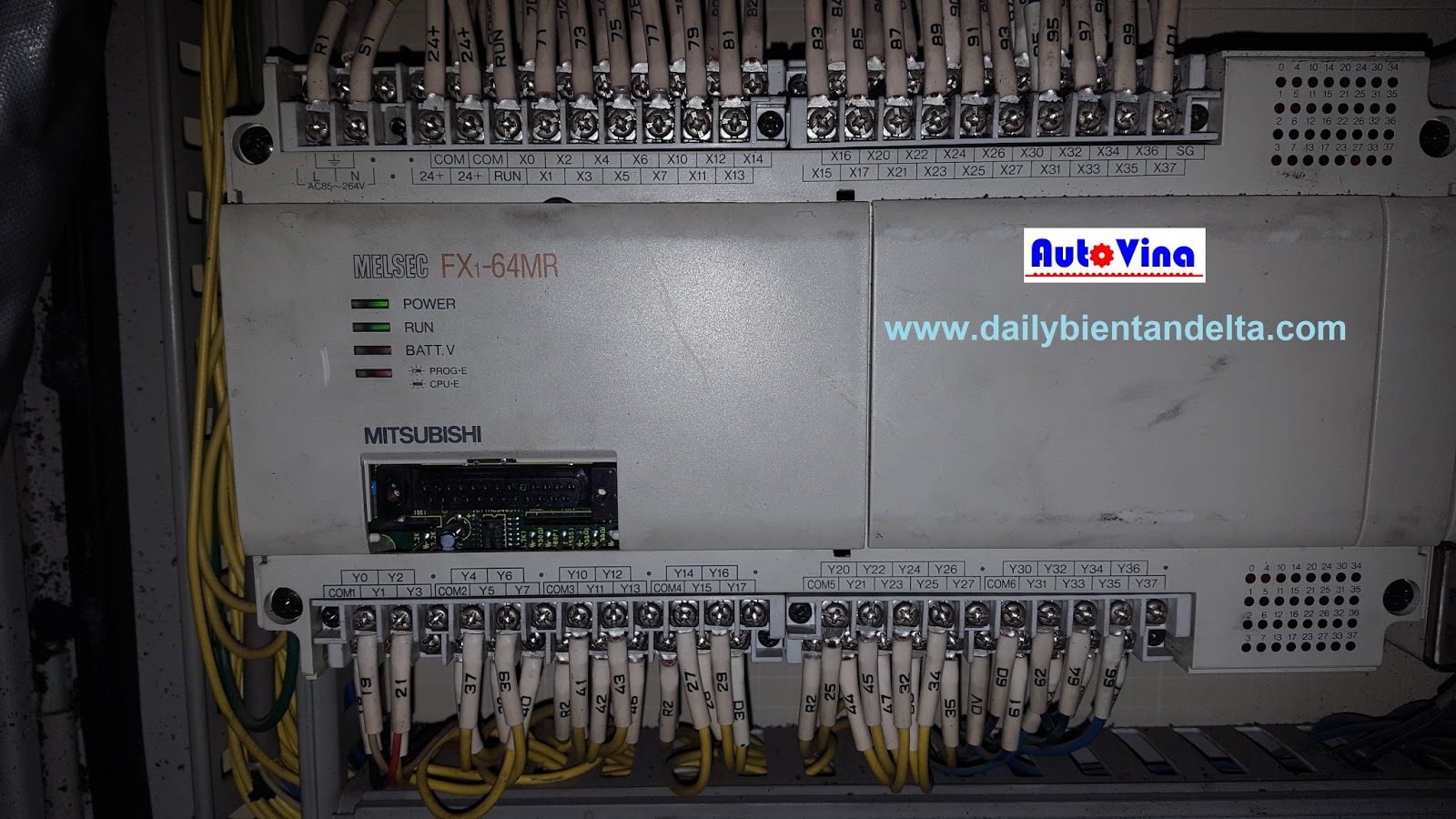 PLC Mitsubishi FX1-64MR Sửa chữa máy tự động dùng PLC Mitsubishi FX1-64MR