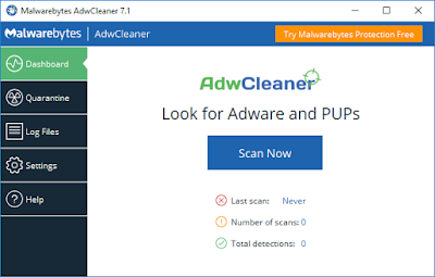برنامج AdwCleaner أقوى منظف فايروسات