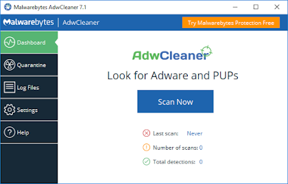 برنامج AdwCleaner أقوى منظف فايروسات