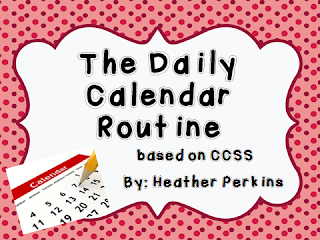 http://www.teacherspayteachers.com/Product/The-Daily-Calendar-Routine-Based-on-CCSS-631987