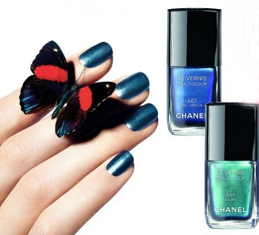CherrySue, Doin' the Do: CHANEL LE VERNIS in Azure and Bel-Argus From L'Été  Papillon de Chanel Summer 2013 Collection: Swatches, Pictures & Review
